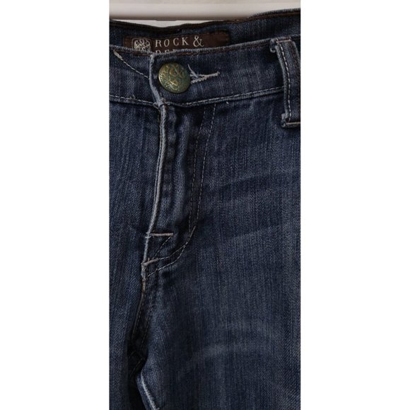 Rock & Republic Kasandra 32x31 Bootcut Low Rise Stretch Embellished Jeans - Picture 15 of 16